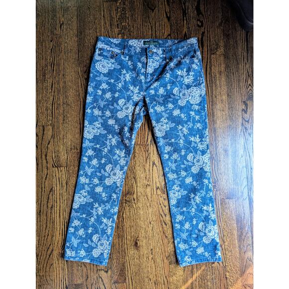 Lauren Ralph Lauren Denim - Lauren Ralph Lauren Floral Straight Leg Jeans
